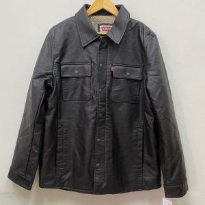 Casaca Levi’s de cuero con sherpa - M