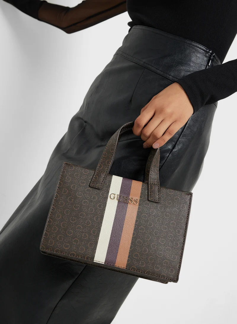 Mini Tote Guess Ines Natural - Imagen 5