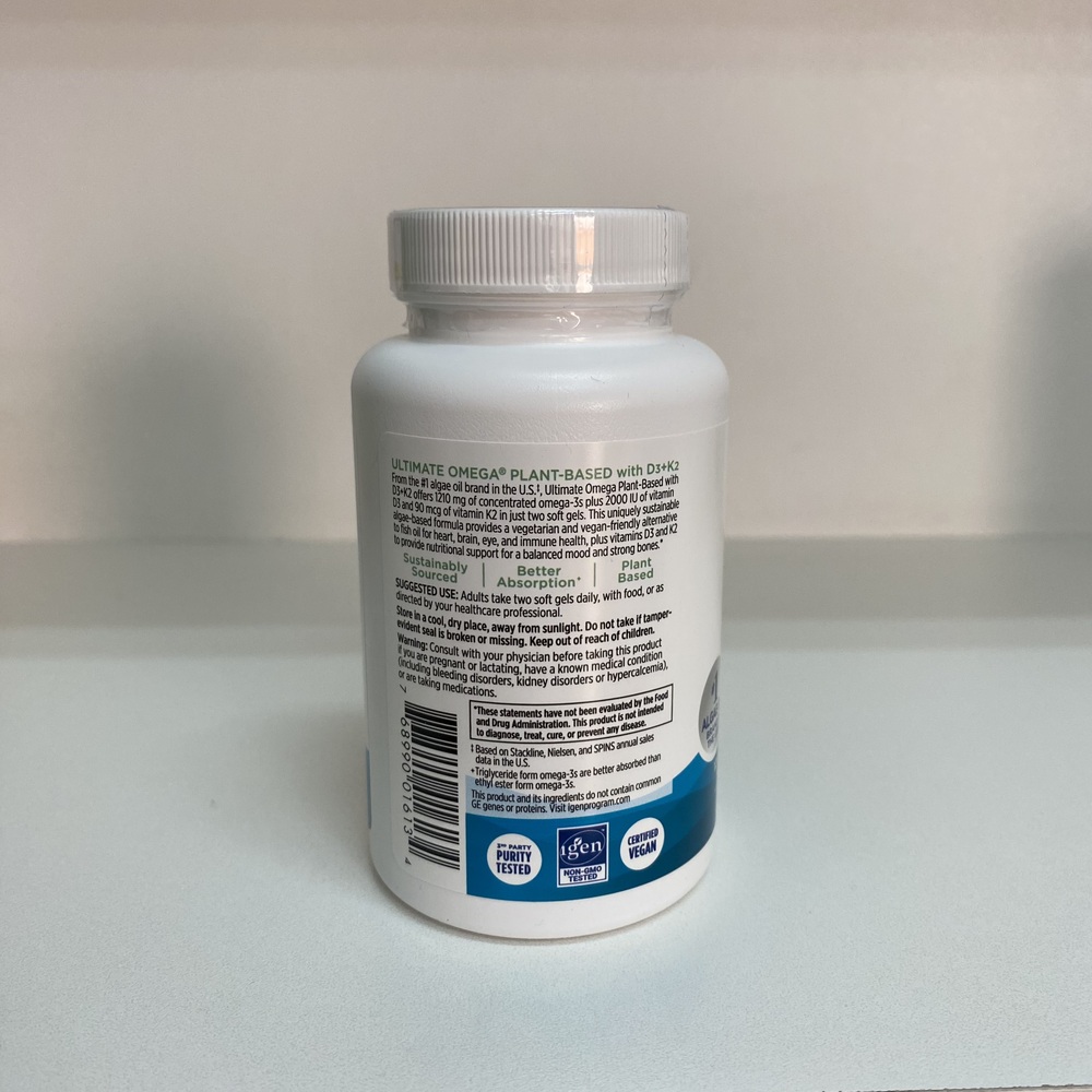 Nordic Naturals Ultimate Omega con D3+ K2, 60 cápsulas - Imagen 3