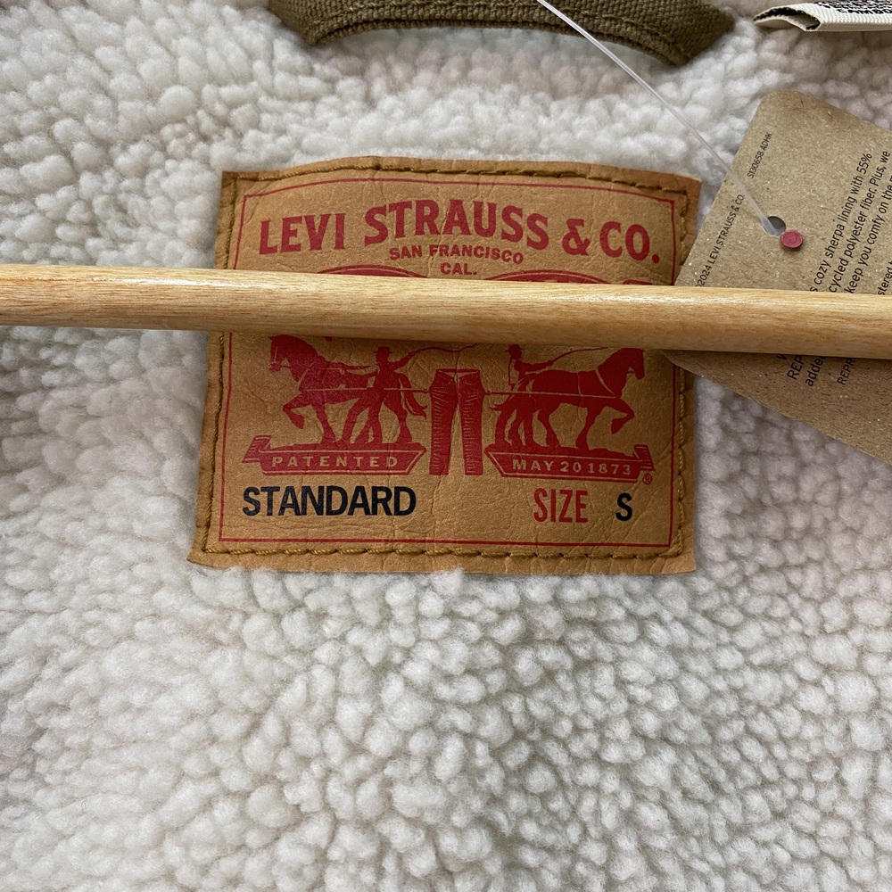 Levi’s Sherpa Trucker Casaca Jeans Hombre -S marrón - Imagen 4