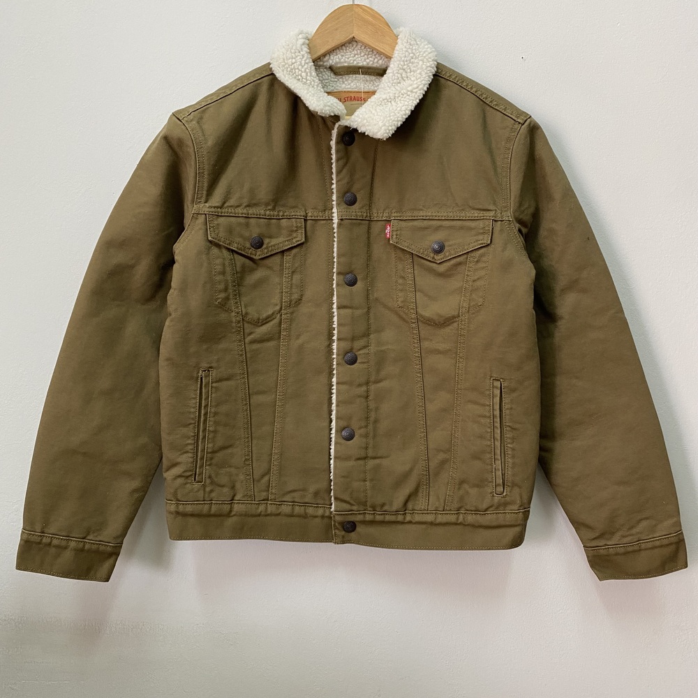 Levi’s Sherpa Trucker Casaca Jeans Hombre -S marrón
