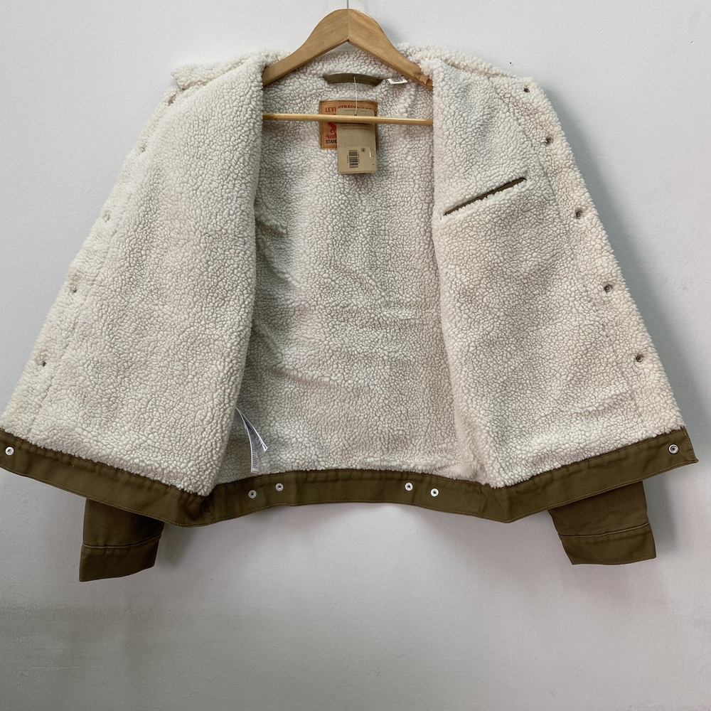 Levi’s Sherpa Trucker Casaca Jeans Hombre -S marrón - Imagen 3