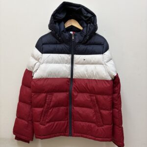 Casaca Tommy Hilfiger Roja Acolchada con Capucha -L
