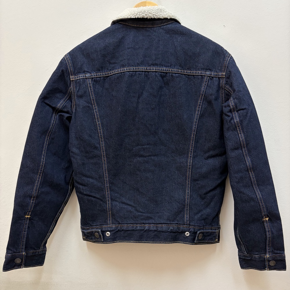 Levi’s Sherpa Trucker III Casaca Jeans Hombre -S Azul - Imagen 2