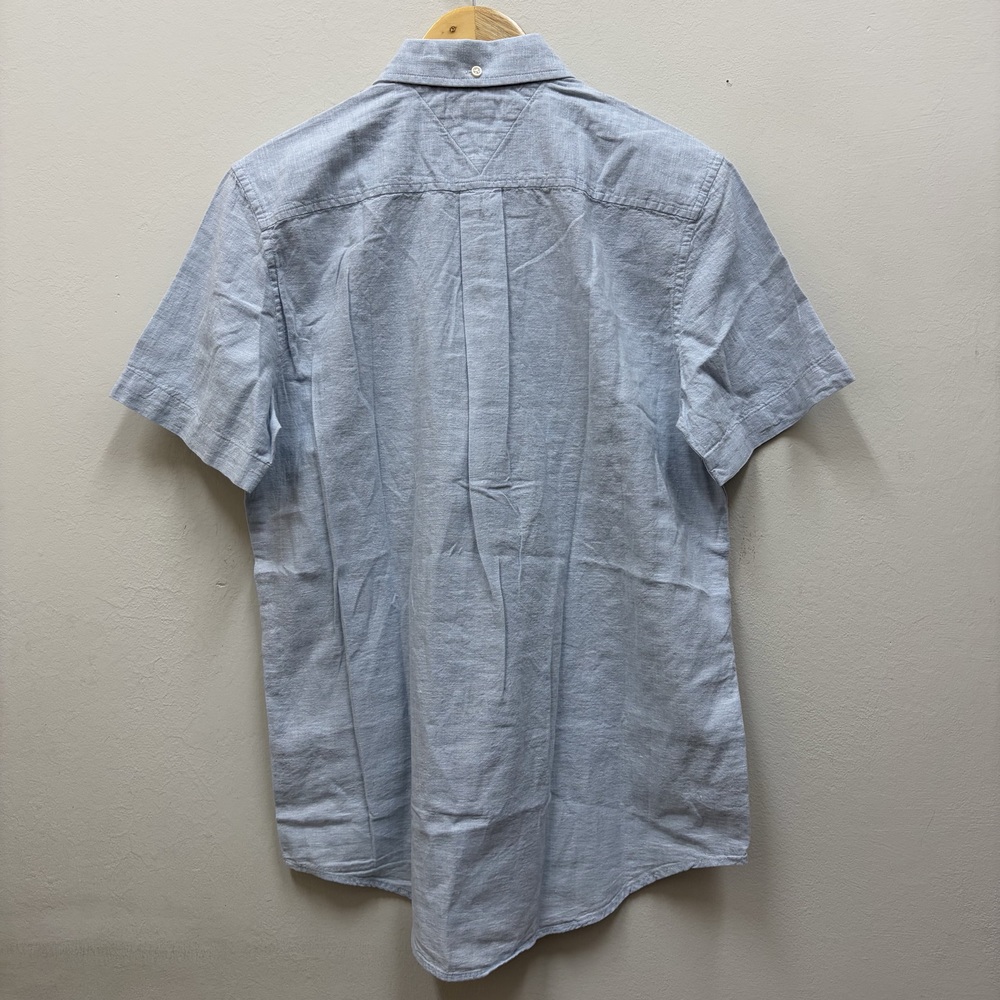 Camisa Tommy Hilfiger Celeste Claro Manga Corta - S - Imagen 2