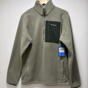 Columbia Polar Jasper Ridge Pebbled Half Zip Verde