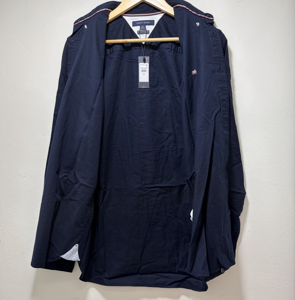 Camisa Tommy Hilfiger Oxford azul manga larga - S - Imagen 2