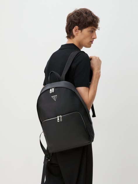 Mochila Guess Milano Saffiano negro Hombre - Imagen 8