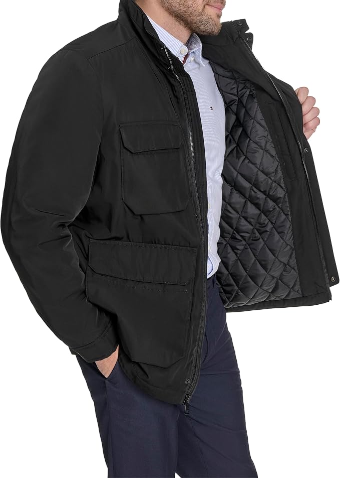 Casaca Tommy Hilfiger Sin Capucha Cuatro Bolsillos - M - Imagen 11